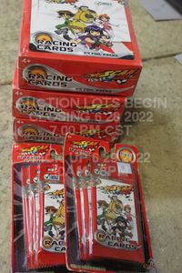 lot 138 image: Lot of 3 Scan2Go Racing Cards Boxes (24 packs in each) and Lot of 2 Scan2Go Racing Cards with 3 packs inside each, 78 Unopened Brand New Sealed Packs Total TCG