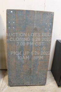 lot 162 image: Wood Rolling Industrial Hay Cart Heavy Duty 30 x 55