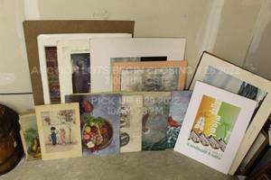 lot 178 image: Lot of 11 Prints  Pictures  Paintings  Drawings Size Ranges from Roughly 20 to 24