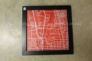 lot 183 image: Framed Print of OSU Ohio State University Campus Buckeyes Columbus Ohio 14 by 14