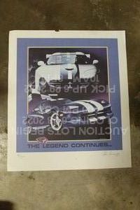 lot 184 image: Dodge Viper Limited Edition Automotive Auto Car Signed Print 14 x 16