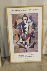 lot 208 image: Dan Rizzie The Artists Eye Kimbell Art Museum Hand Signed Poster Art Print 300 Fort Worth, Texas November 17 - December 16 1990