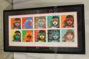 lot 235 image: Les Miserables Broadway 10th Anniversary Limited Edition Print New York City, New York Andy Warhol Cosette