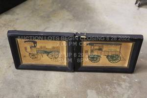 lot 205 image: Book Ends Vintage Set of 2 Automotive Classic Antique Car Theme