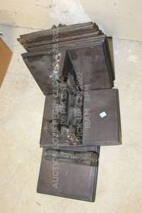 lot 231 image: Set of Wooden Dark Wood Antique Floating Shelves