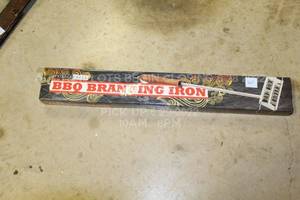 lot 262 image: BBQ Branding Iron Write Your Own Message Brand New Factory Sealed Retail Product