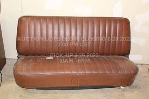 lot 264 image: 1950s Chevrolet Front Seat Bench from 1950s Chevy Truck, Original Seat