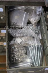 lot 291 image: 11 Various Bags Screws, Washers, ETC MISC TOOLBOX ITEMS  METAL DRAWER NOT INCLUDED