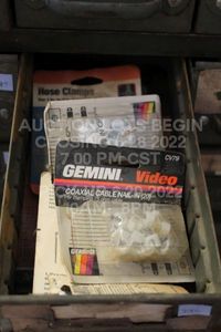 lot 296 image: 10 Packages of Toolbox Items MISC TOOLBOX ITEMS METAL DRAWER NOT INCLUDED