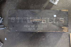 lot 314 image: Bill Ellis Vintage Tool Box Wooden Antique Repairmans Toolbox Authentic Handyman Decor or Use