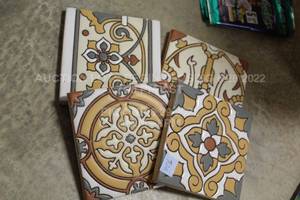 lot 326 image: Set of 4 Various Design Tiles
