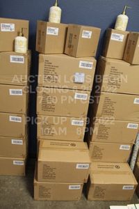 lot 336 image: Lot of 36 Yellow White Gold Floral Soap Dispensers New in Wholesale Bulk Packaging Porcelin Casepack Overstock 6 Cases of 6 per Case