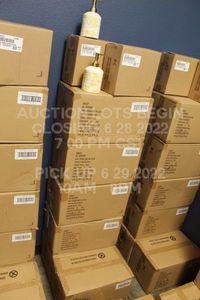 lot 338 image: Lot of 36 Yellow White Gold Floral Soap Dispensers New in Wholesale Bulk Packaging Porcelin Casepack Overstock 6 Cases of 6 per Case