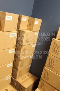 lot 339 image: Lot of 36 Yellow White Gold Floral Soap Dispensers New in Wholesale Bulk Packaging Porcelin Casepack Overstock 6 Cases of 6 per Case