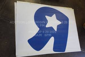 lot 354 image: Toys R Us Banner Poster R logo 6 3 x 4 Vinyl TRU