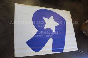 lot 355 image: Toys R Us Banner Poster R logo 6 3 x 4 Vinyl TRU