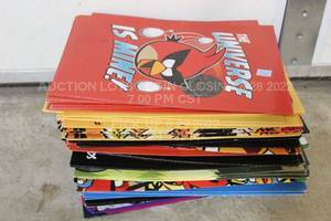 lot 365 image: Large Lot of Angry Bird School Folders (86) and Monster High (2) for Childrens School Classroom Work, 88 total, New Unused