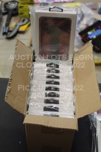lot 389 image: Lot of 10 iPhone XS Cases Brand New Casepack Bulk Sealed in Box Red Black 5.8 Screen Overstock Retail Product Wholesale