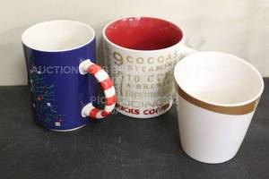 lot 404 image: Set of 3 Starbucks Holiday Mugs Coffee Tea Cup Cups Mug