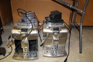 lot 422 image: Lot of 2 Phillips Saeco Espresso Coffee Machines Untested