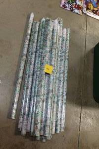 lot 432 image: Lot of 23 Sloth Wrapping Paper  Christmas Holiday Decor Gift Presents Wrap Holidays Giftwrap
