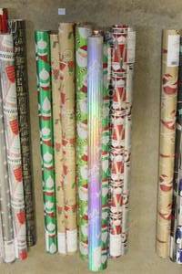lot 436 image: Lot of 11 Premium Foil Heavy Thick Holiday Christmas Wrapping Paper Giftwrap Christmas Holiday Decor Gift Presents Wrap Holidays Giftwrap