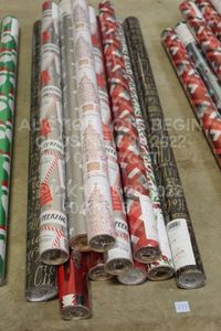 lot 437 image: Lot of 11 Premium Foil Heavy Thick Holiday Christmas Wrapping Paper Giftwrap Christmas Holiday Decor Gift Presents Wrap Holidays Giftwrap