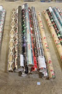 lot 439 image: Lot of 11 Premium Foil Heavy Thick Holiday Christmas Wrapping Paper Giftwrap Christmas Holiday Decor Gift Presents Wrap Holidays Giftwrap