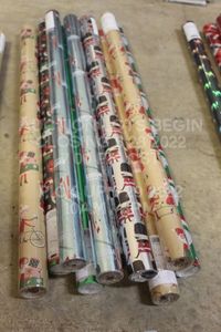 lot 440 image: Lot of 11 Premium Foil Heavy Thick Holiday Christmas Wrapping Paper Giftwrap Christmas Holiday Decor Gift Presents Wrap Holidays Giftwrap