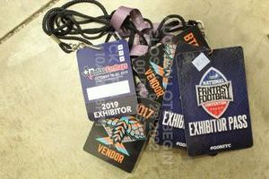lot 478 image: Lot of 5 Vendor and Exhibitor Passes Various Events