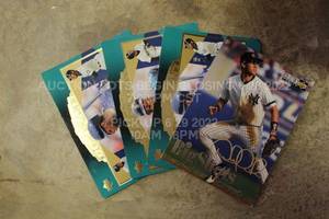 lot 481 image: Lot of 4 Upper Deck Collectors Choice Jumbo Baseball Cards Trading Card