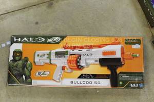 lot 10 image: Halo Infinite Nerf Bulldog Shotgun New Open Box NO ULC  DLC INCLUDED Kids Toy Gun
