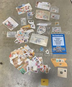 lot 189 image: Massive Lot of Vintage United States and International Stamps HUGE VARIETY Hundreds of Stamps