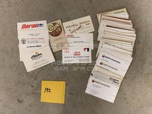 lot 192 image: Large Lot of 50 Business Cards from All Walks of Business