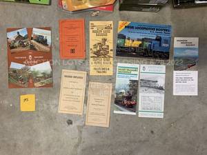 lot 193 image: Lot of Vintage Railroad Papercraft