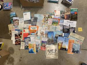 lot 232 image: Massive Lot of Vintage European Maps and Tourist Attractions from Many Eras 40s 50s 60s 70s 80s 90s 00s, Estimated 40-60 Total Papercraft