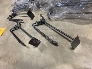 lot 187 image: Lot of 67 Heavy Duty Galvanized Peg Board Pegs, Brand New Unused