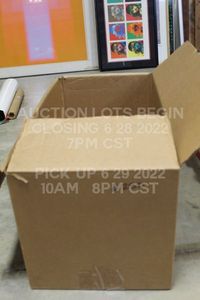 lot 250 image: Giant Moving Box 310 30 x 15 x 15 Previously Used, Taped on Bottom