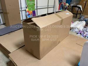 lot 350 image: Giant Moving Box 330 43 x 20 x 14 Previously Used, Taped on Bottom