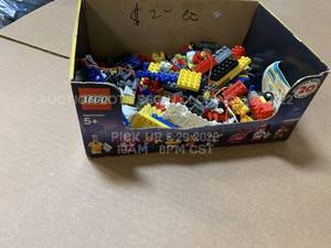 lot 379 image: Box of Assorted Off Brand lego building blocks in LEGO Batman half retail display
