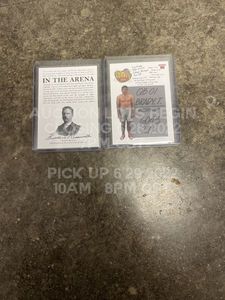 lot 486 image: Tom Brady Man in the Arena Novelty Card AECO Set