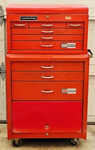 lot 2 image: Water Loo Industries GL-600 - 9 Drawer Big Rolling Tool Chest