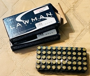 lot 31 image: 2 50ct Boxes of Speer Lawman .380 Auto 95GR Rounds&nbsp