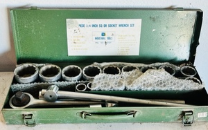 lot 77 image: 34 SQ DR Socket Wrench Set from Industrial Tools #SS3423T
