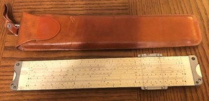 lot 104 image: Vintage 1947 Pickett. A.F. Eckle Engineers All Metal Slide Rule N600-ES wLeather Case