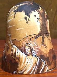 lot 68 image: Bell Shaped Wooden Art 3
