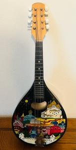 lot 181 image: Vintage Hand-Painted Russian Mandolin