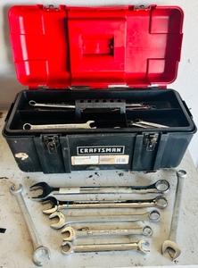 lot 183 image: Craftsman 20 Wide Toolbox w16 Metric Box &amp Wrenches