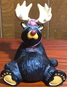 lot 207 image: Bear Foots Bears Rudy as Rudolph the Red Nose Reindeer #103 of 908 Artist Jeff FlemingBig Sky Carvers