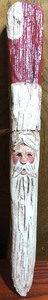 lot 212 image: Hand-Carved Santa Clause 10 Peg By Connie Parent, Madisonville, KY